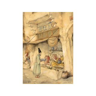 Anton Pieck - The 250St Night, The Story Of Mole; Sjamseddin Visiting A Chemist