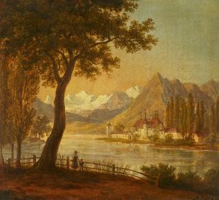 Anton Radl - Ansicht vom Thunersee