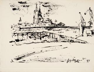 Anton Räderscheidt - Ansicht vom Kölner Dom