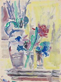 Anton Räderscheidt - Blumenstillleben