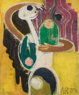 Anton Räderscheidt - Monstre au sein Vert