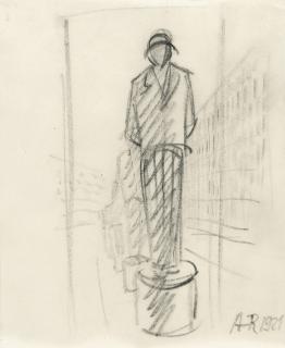 Anton Räderscheidt - Ohne Titel (Figur auf Sockel)