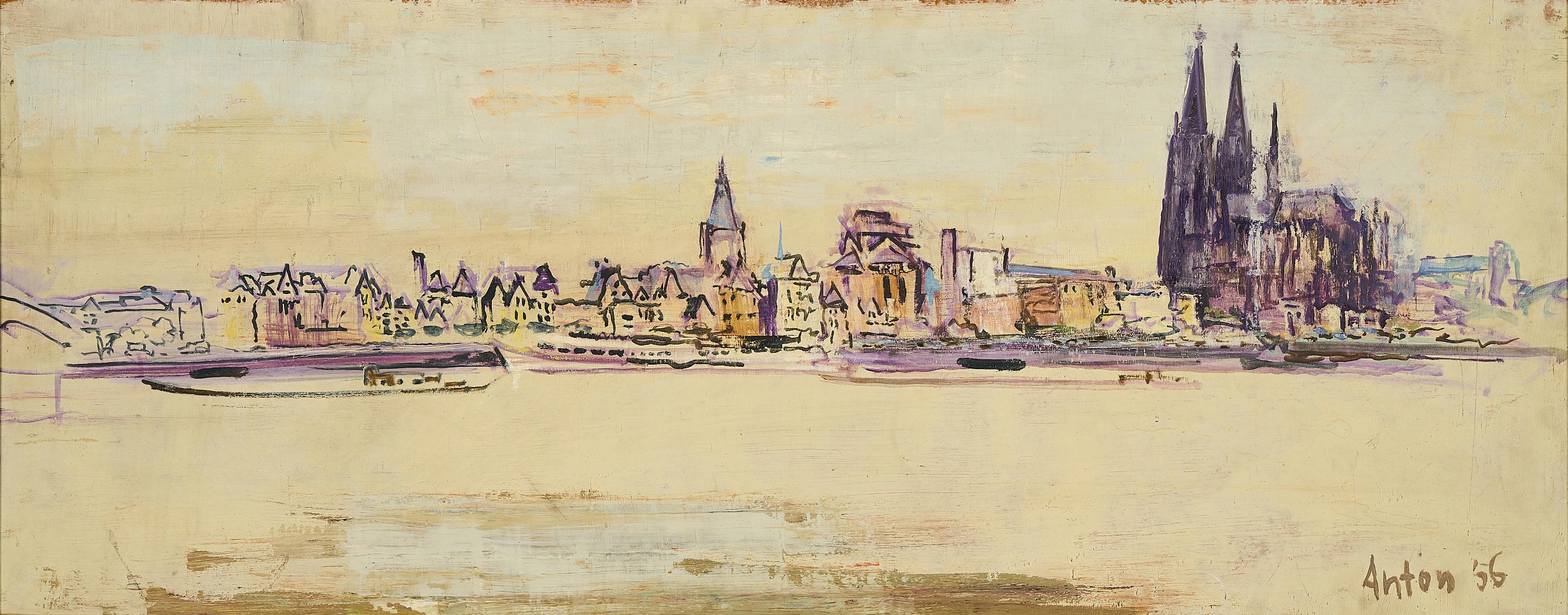 Anton Räderscheidt - Panorama vom Köln.