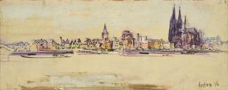 Anton Räderscheidt - Panorama vom Köln.