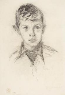 Anton Räderscheidt - Porträt eines Jungen.