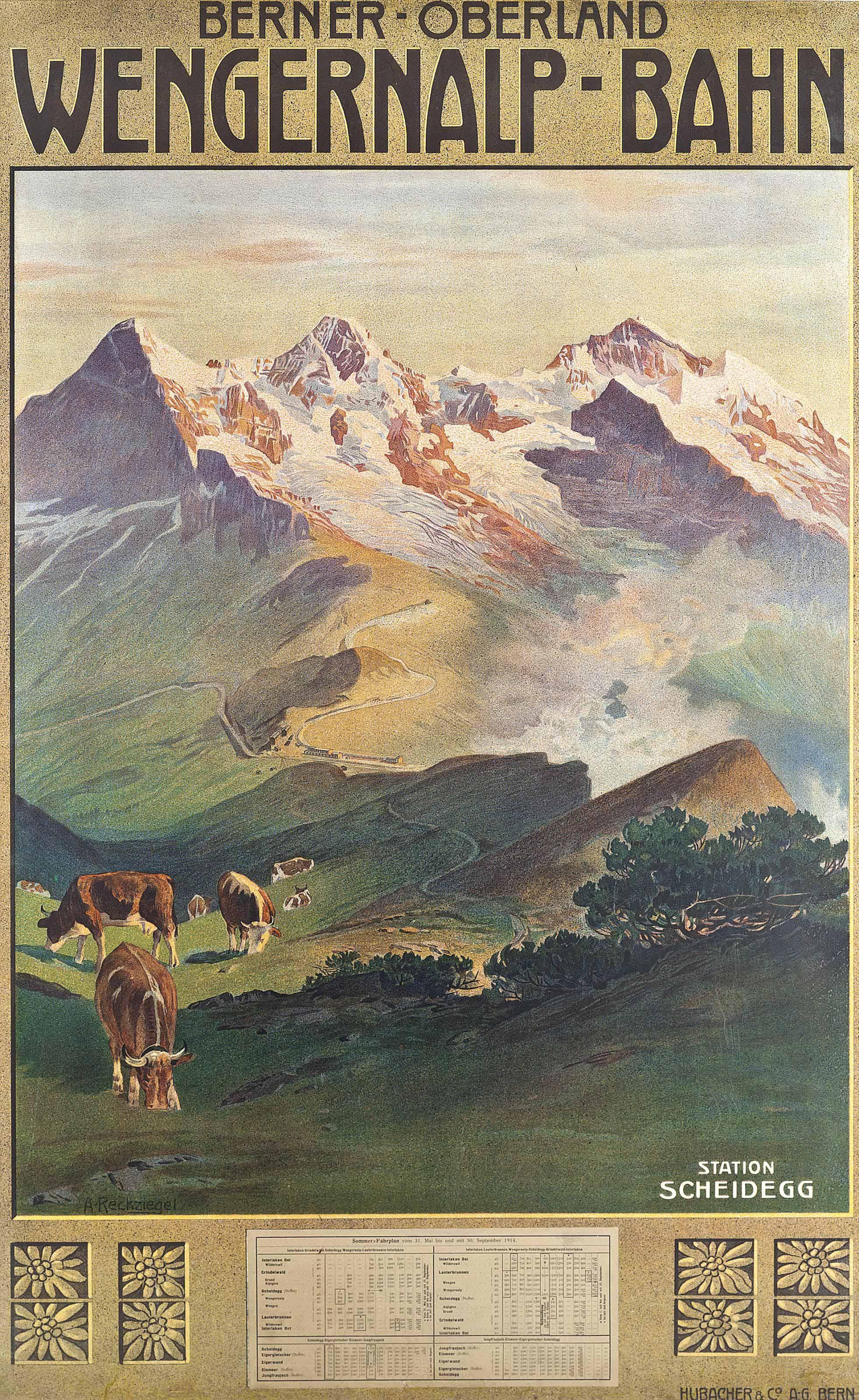 Anton Reckziegel - Berner-Oberland, Wengernalp-Bahn