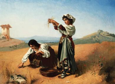 Anton Romako - The gleaners