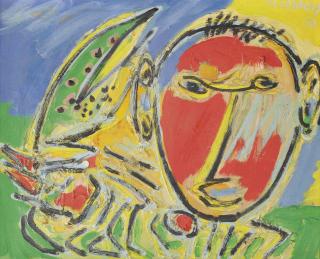 Anton Rooskens - Farmer and chicken