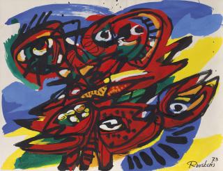 Anton Rooskens - Figuur met vogel (Figure with Bird)