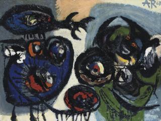 Anton Rooskens - Landschap Met Figuren - Landscape With Figures