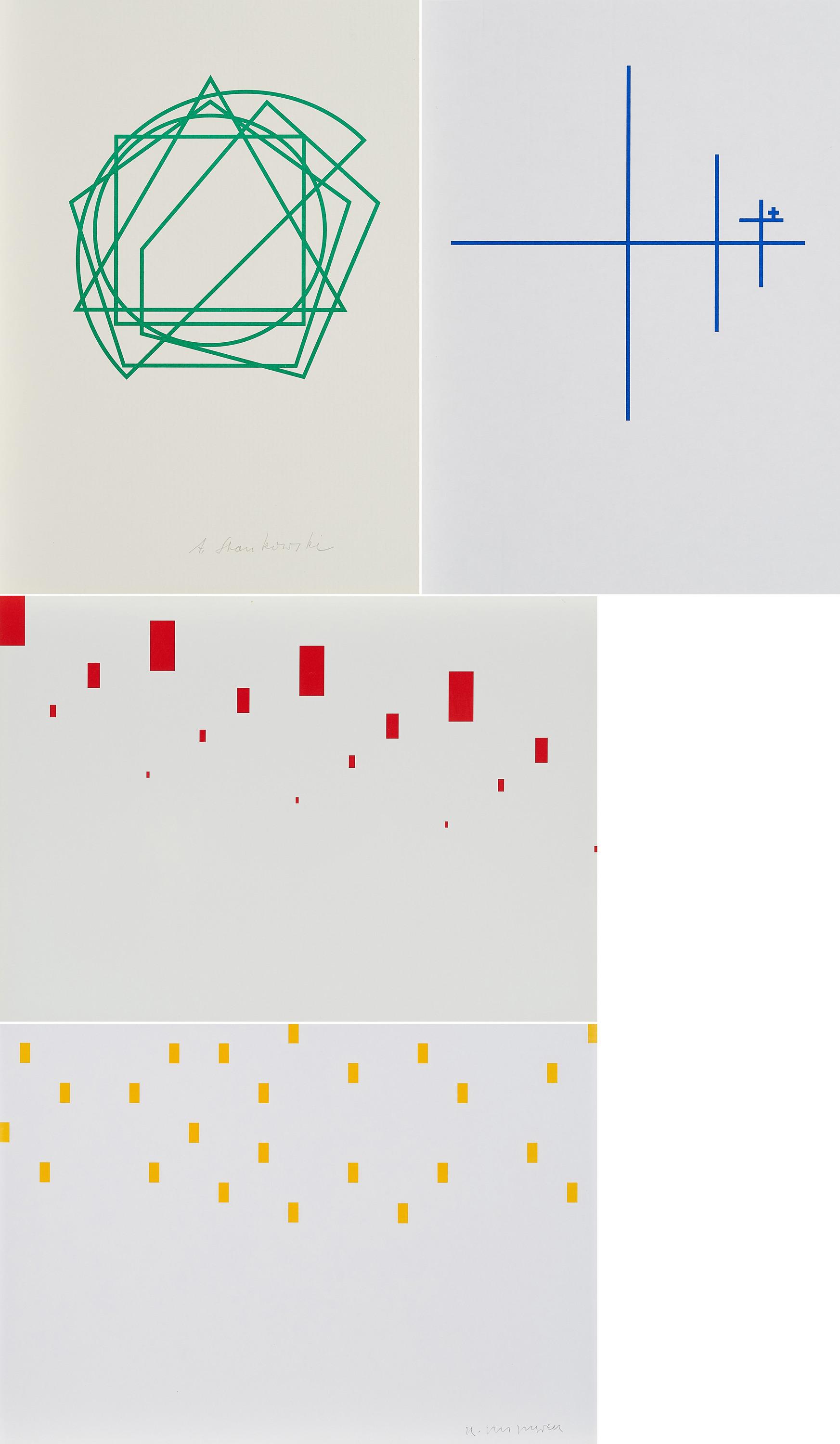 Anton Stankowski - Konvolut von 8 Mappen.