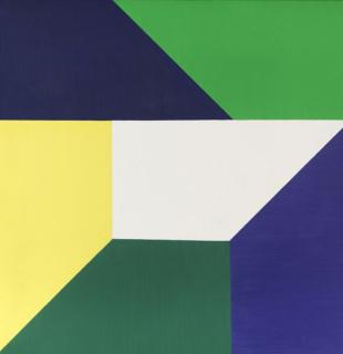 Anton Stankowski - Sechs gleiche Formen grün