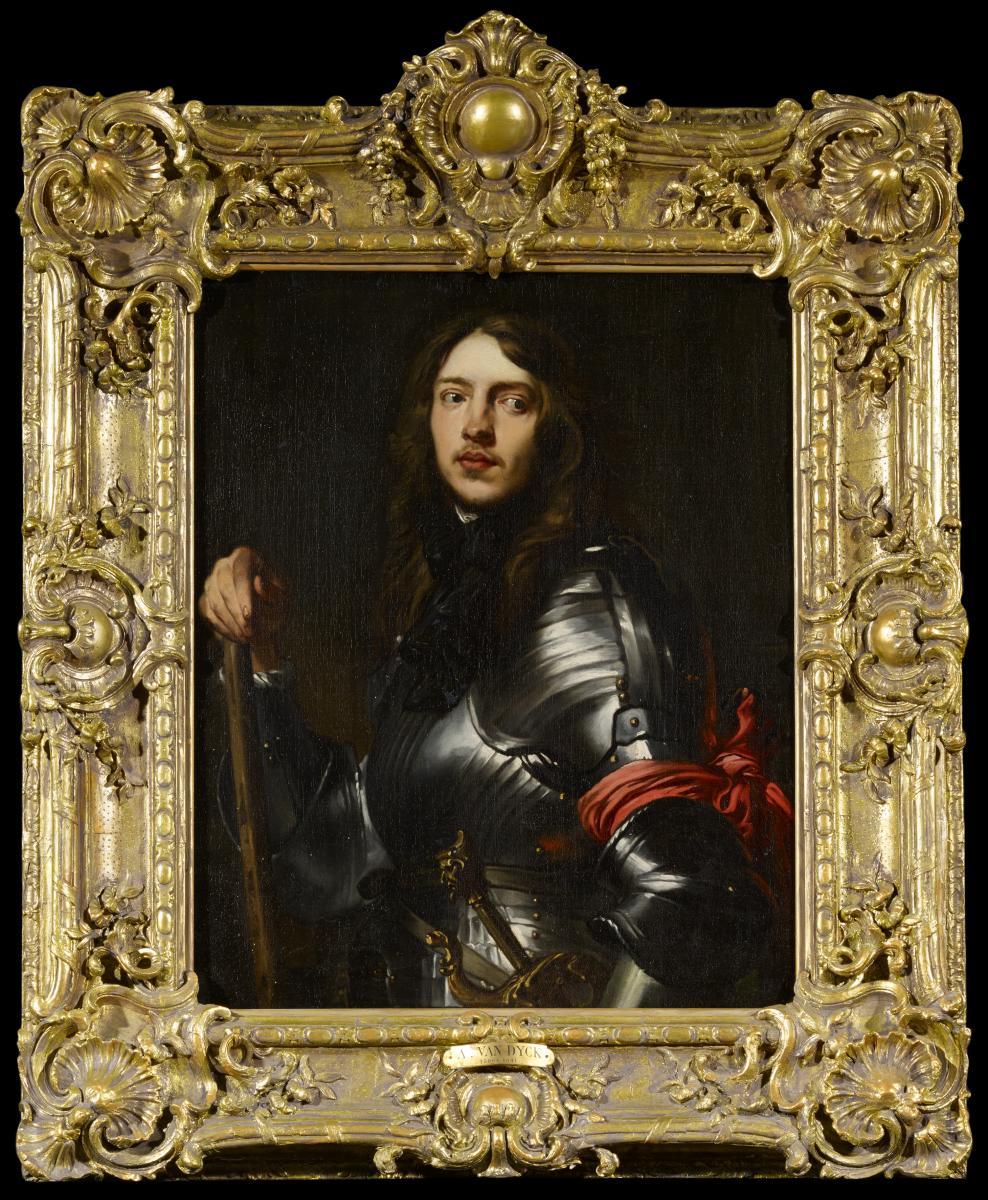Anton van Dyck - Bildnis eines Geharnischten mit roter Armbinde