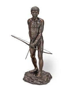 Anton Van Wouw - The Bushman Hunter 49 x 30 x 33cm (19 5/16 x 11 13/16 x 13in).