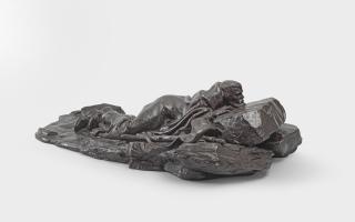 Anton Van Wouw - The Scout 17 x 62 x 35cm (6 11/16 x 24 7/16 x 13 3/4in).