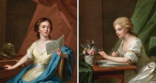 Anton Wilhelm Tischbein - Personifications of Music and Drawing