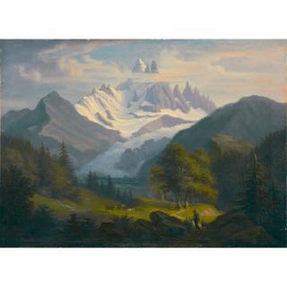 Anton Winterlin - Gebirgslandschaft Mountain Landscape