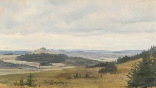 Anton Zwengauer - Dunstige Voralpenlandschaft