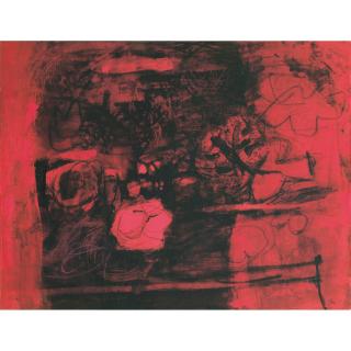 Antoni Clavé - Nature Morte Au Fond Rouge