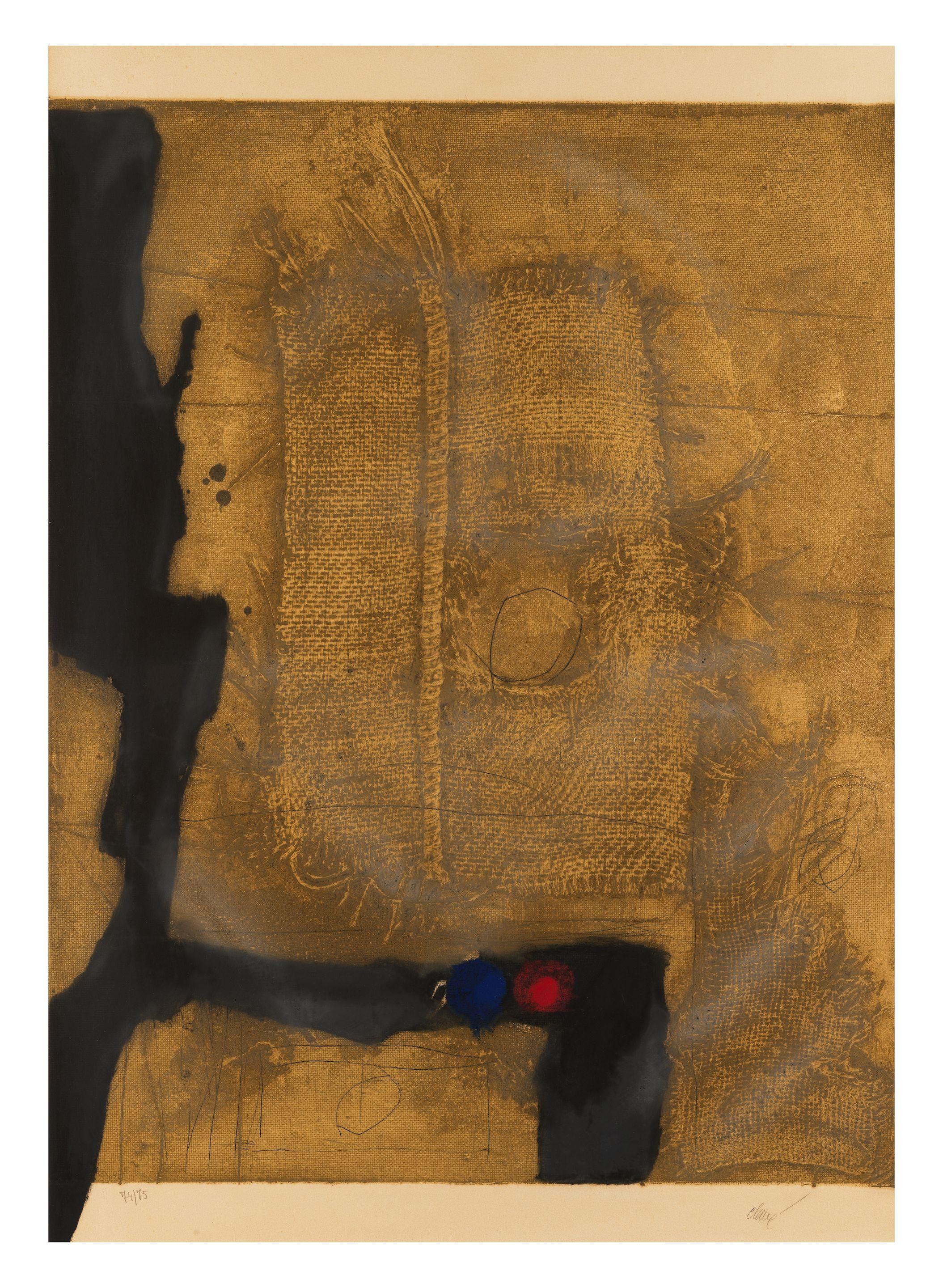 Antoni Clave - Table Et Toile De Sac, 1971