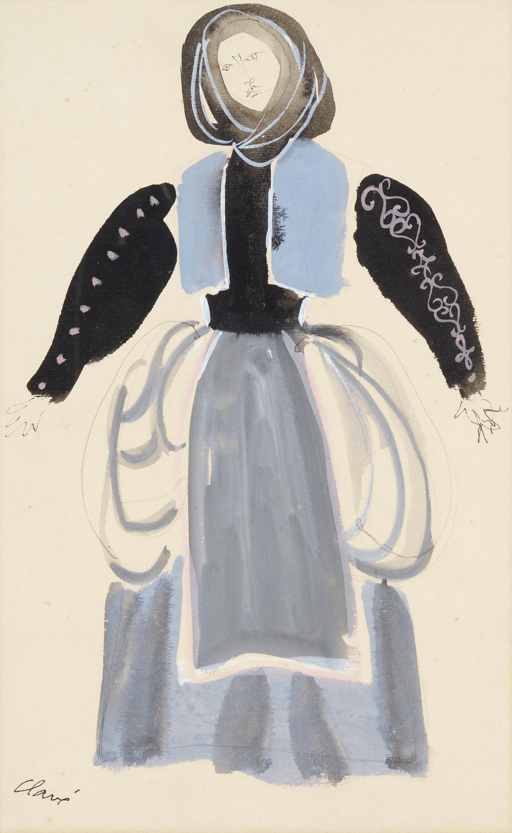 Antoni Clavé - Woman in Costume