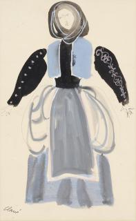 Antoni Clavé - Woman in Costume