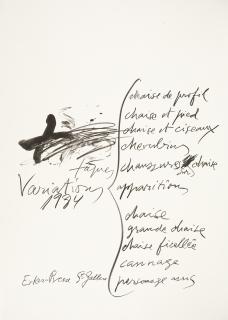 Antoni Tàpies - 10 Bll. und Titel der Folge: Variations.