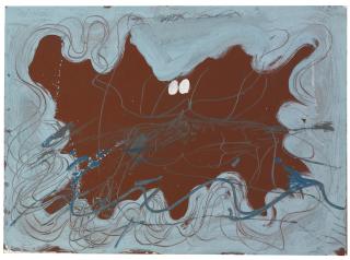 Antoni Tàpies - Blue Waves