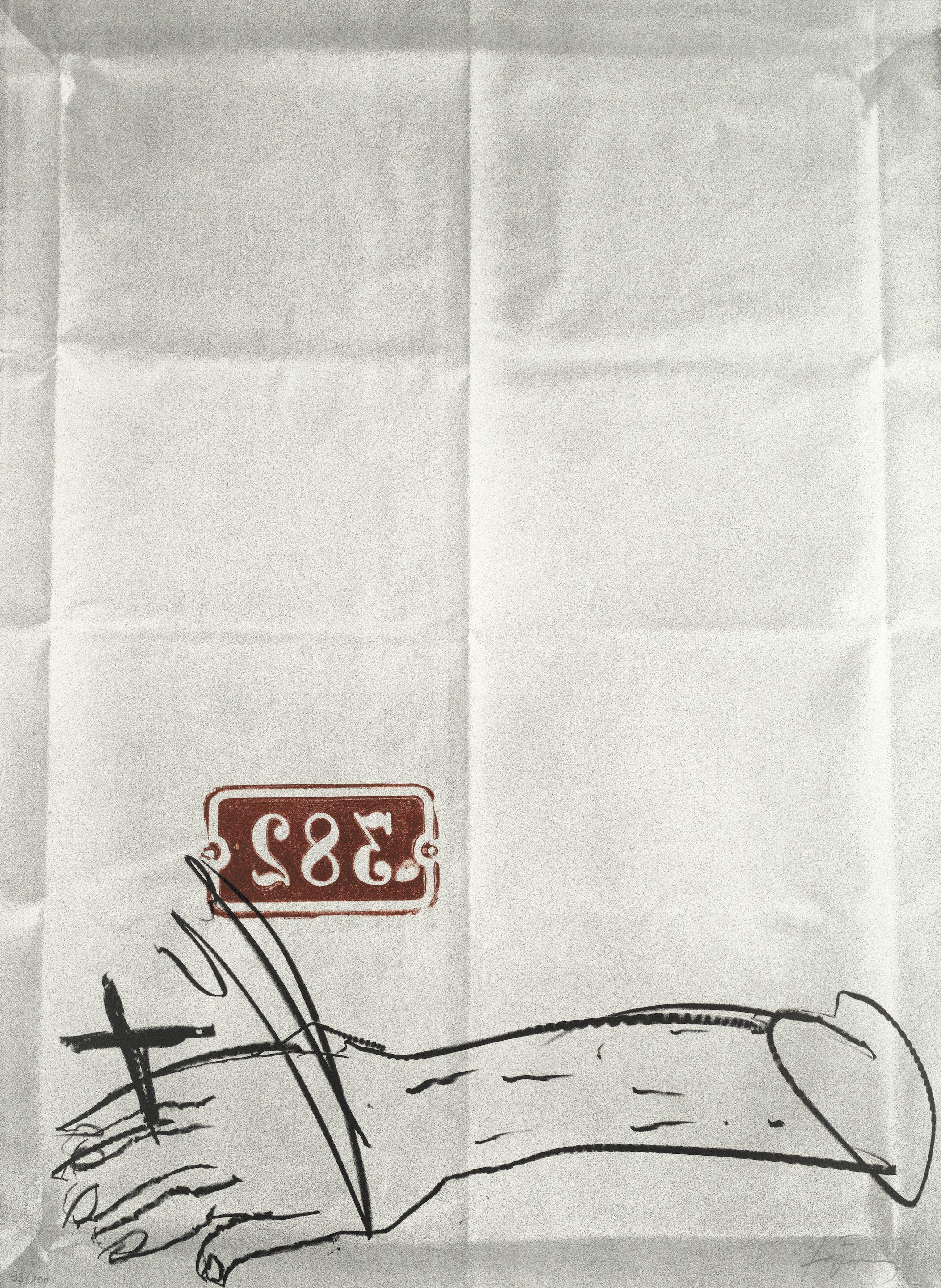 Antoni Tàpies - Bras et chiffres