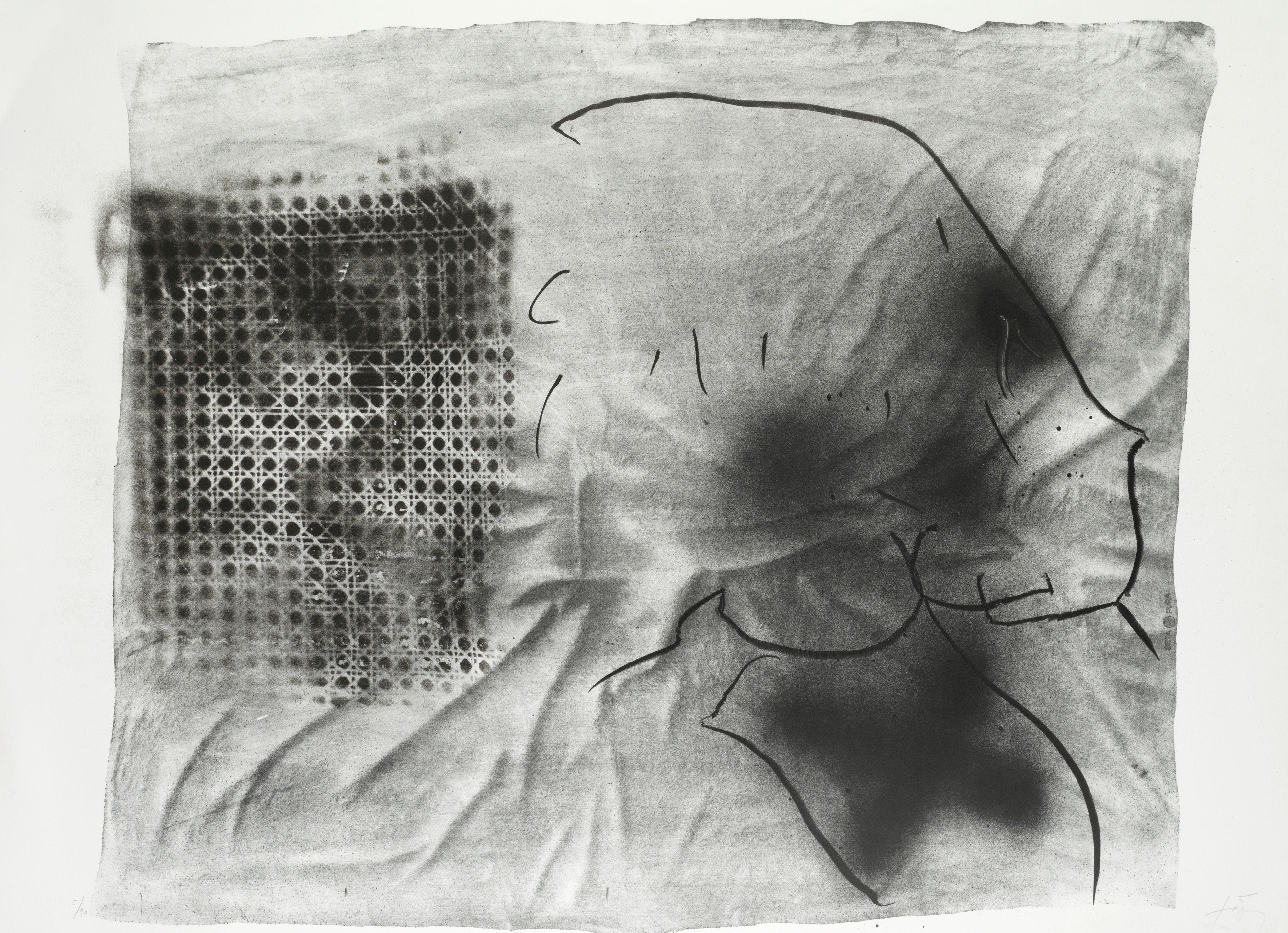Antoni Tàpies - Cannage, from Variations