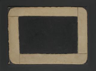 Antoni Tàpies - Carton en Forme de Tableau Noir