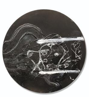 Antoni Tàpies - Cercle Amb Graffiti