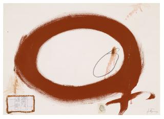Antoni Tàpies - Cercle rogenc (Reddish Circle)