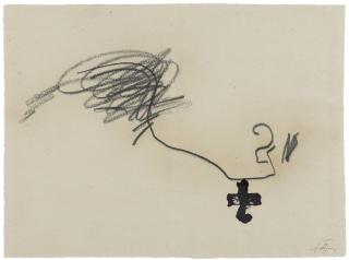 Antoni Tàpies - Creu Negra I Llapis