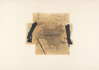 Antoni Tàpies - Deux Noirs et Carton