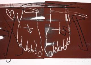 Antoni Tàpies - Deux pieds.