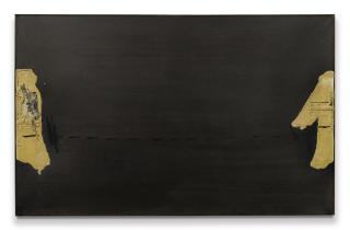 Antoni Tàpies - Dues Formes Laterals Sobre Marró