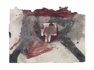 Antoni Tapies - Esquinçat Amb Vermells