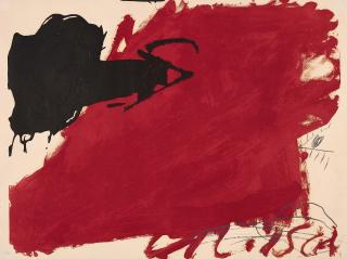 Antoni Tàpies - Gran taca roja (Aus: Negre i roig).