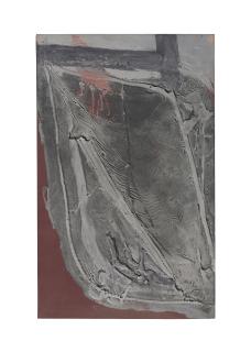 Antoni Tàpies - Gris amb forma rosa (Grey with Pink Form)