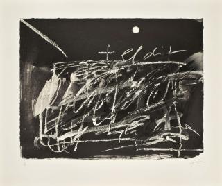 Antoni Tàpies - Le doigt et la lune (Galfetti 1073)