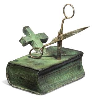 Antoni Tàpies - Llibre i tisores (Book and Scissors)