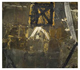 Antoni Tàpies - Matèria Damunt Tela I Collage Paper (Matter On Canvas And Collage Paper)