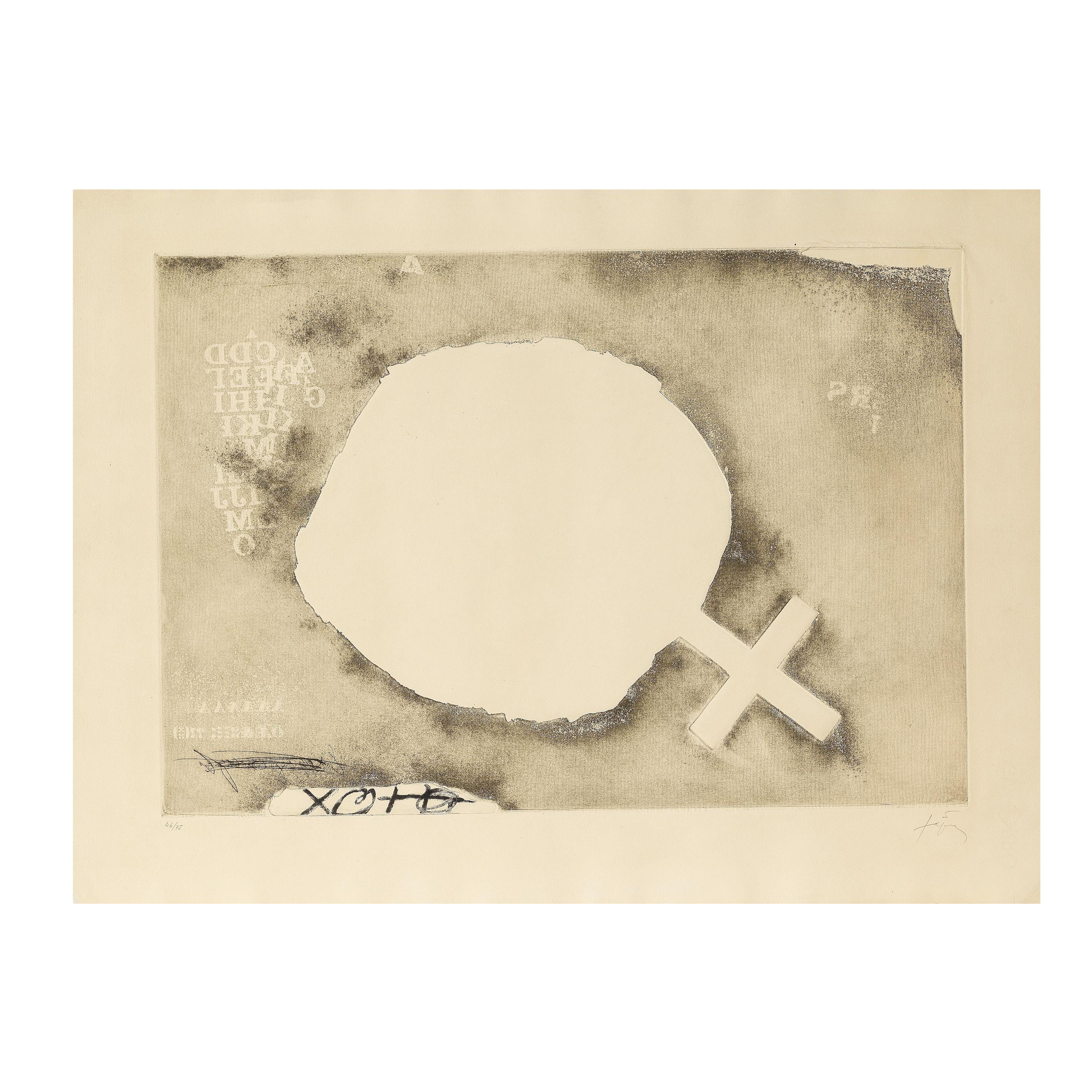 Antoni Tàpies - Paper Cremat, 1975