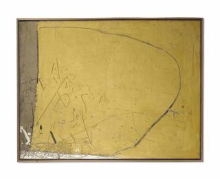 Antoni Tàpies - Peinture jaune No. XXIV