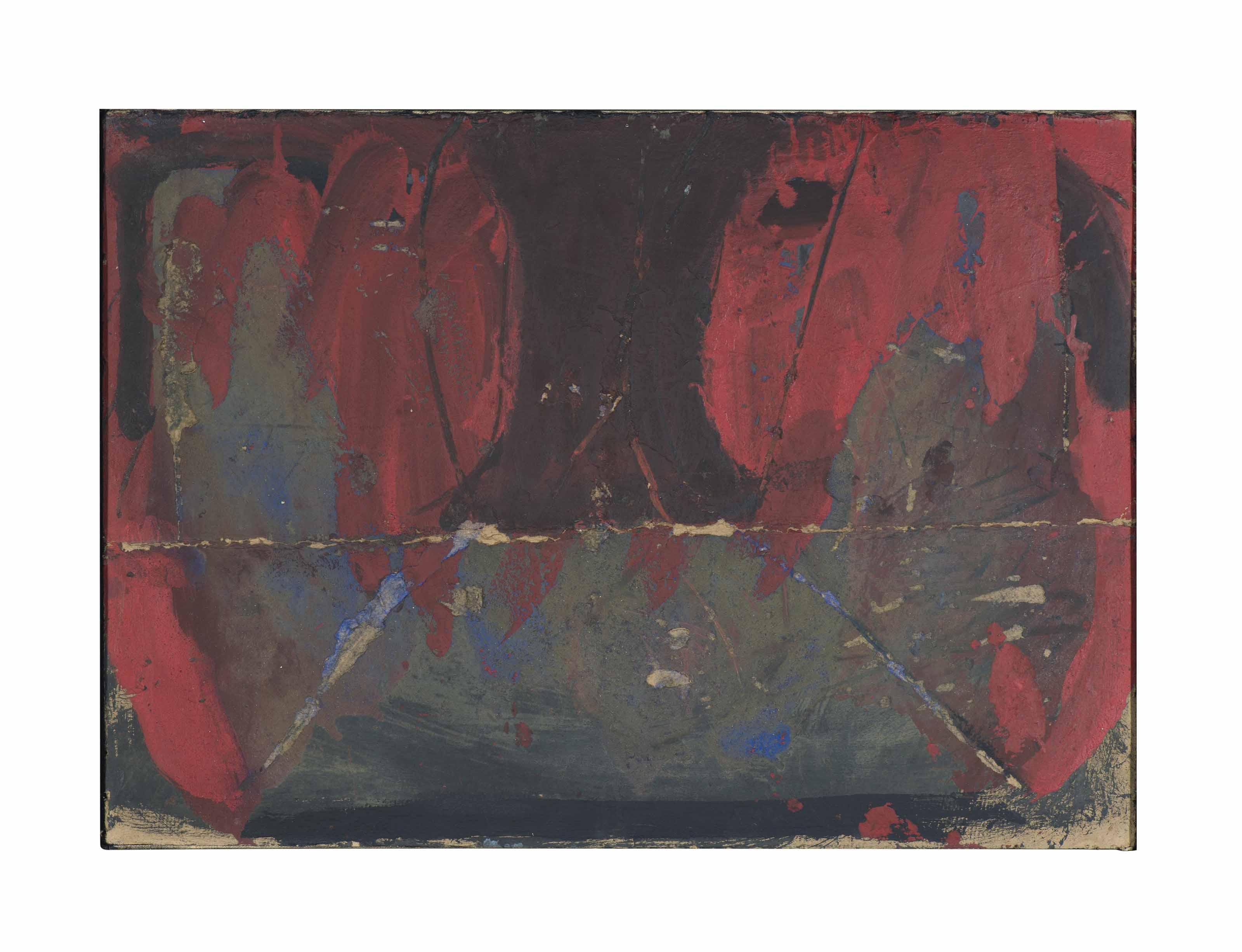 Antoni Tapies - Pintura damunt cartó fregat (Painting on Scrubbed Cardboard)