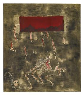 Antoni Tàpies - Rectangle Vermell
