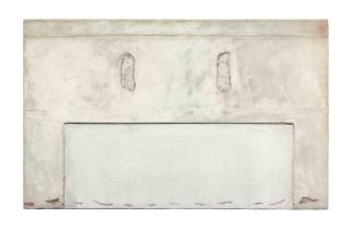 Antoni Tàpies - Relleu blanc amb dos forats (White Relief with Two Holes)