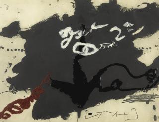 Antoni Tàpies - Roig I Negre 1 (Galfetti 1020)