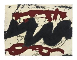 Antoni Tapies - Roig i Negre (G. 1021)